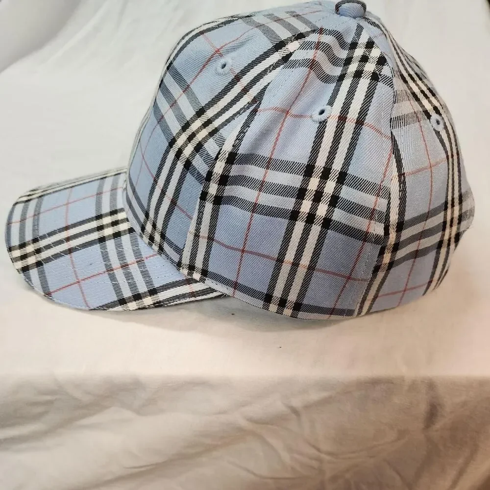 Burberry Light Blue Nova Check Baseball Cap